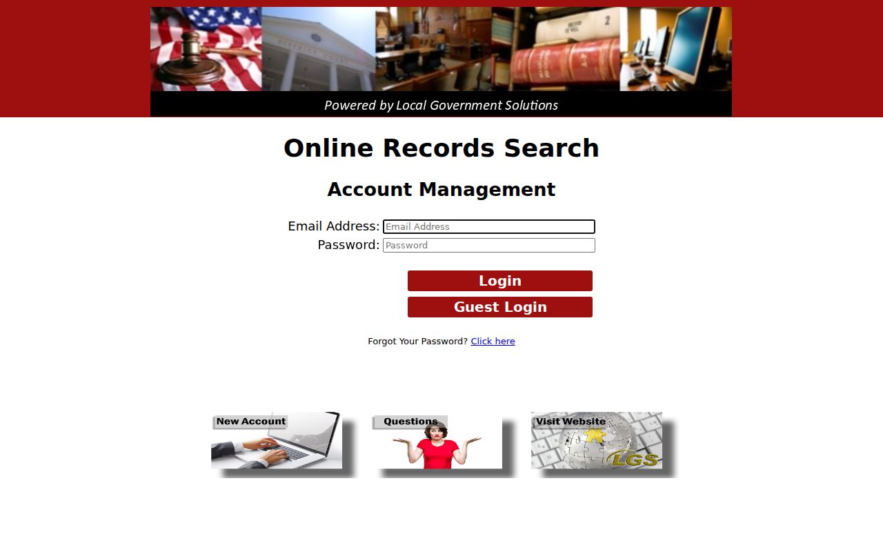 San Jacinto County criminal court cases LGS records search interface